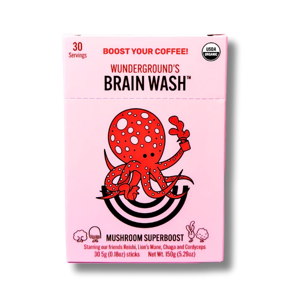 NWT Unopened Wunderground’s Brain Wash Adaptogen SuperBoost - 30 Serving Packets